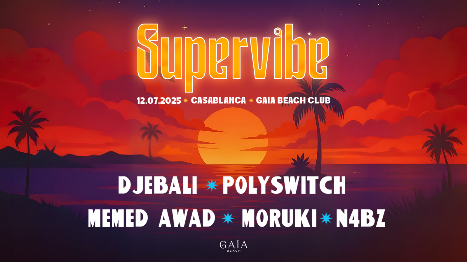 Supervibe at Gaia Beach Casablanca