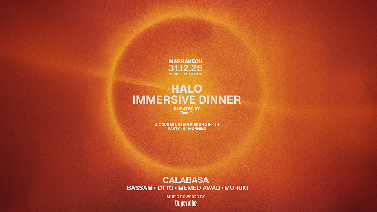 Halo inmersive dinner + Supervibe NYE party